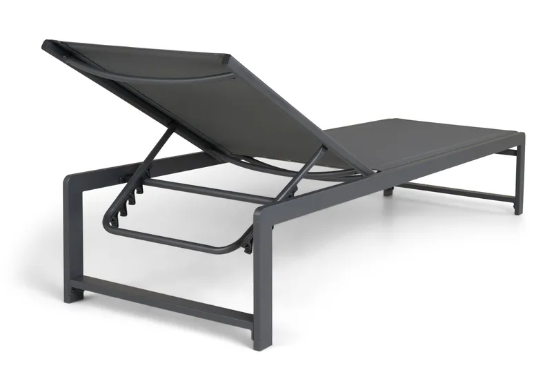 Sanna Solsäng Med Justerbart Ryggstöd - Svart - Utemöbler - Utestolar & fåtöljer - Solsängar & solvagnar