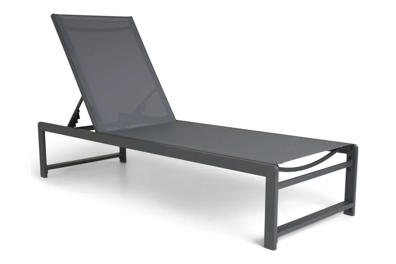 Sanna Solsäng Med Justerbart Ryggstöd - Svart - Utemöbler - Utestolar & fåtöljer - Solsängar & solvagnar