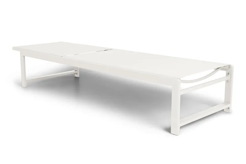 Sanna Solsäng Med Justerbart Ryggstöd - Vit - Utemöbler - Utestolar & fåtöljer - Solsängar & solvagnar