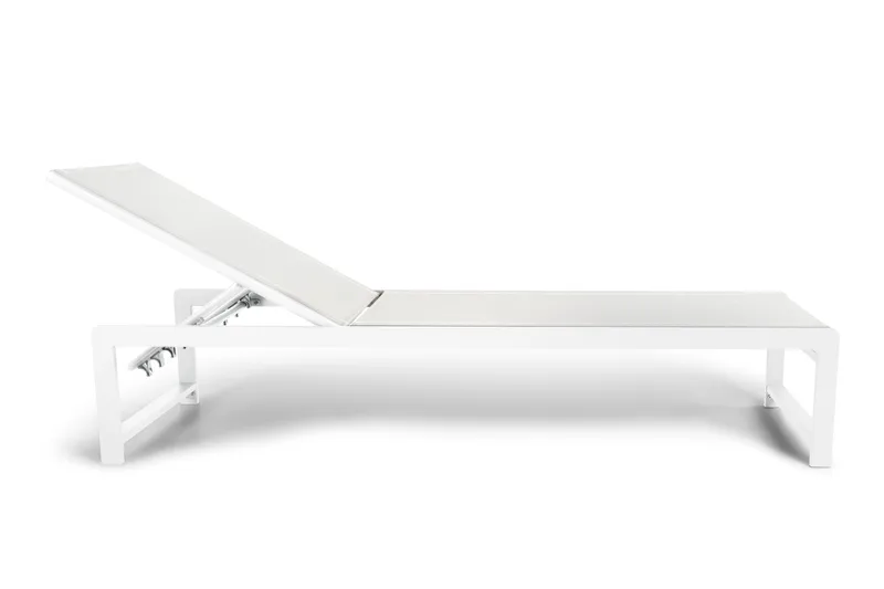 Sanna Solsäng Med Justerbart Ryggstöd - Vit - Utemöbler - Utestolar & fåtöljer - Solsängar & solvagnar