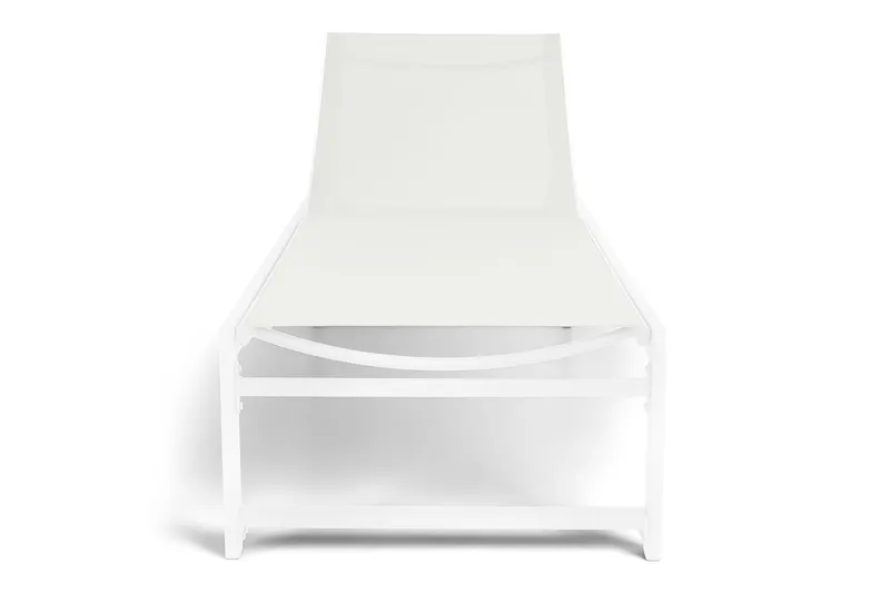 Sanna Solsäng Med Justerbart Ryggstöd - Vit - Utemöbler - Utestolar & fåtöljer - Solsängar & solvagnar