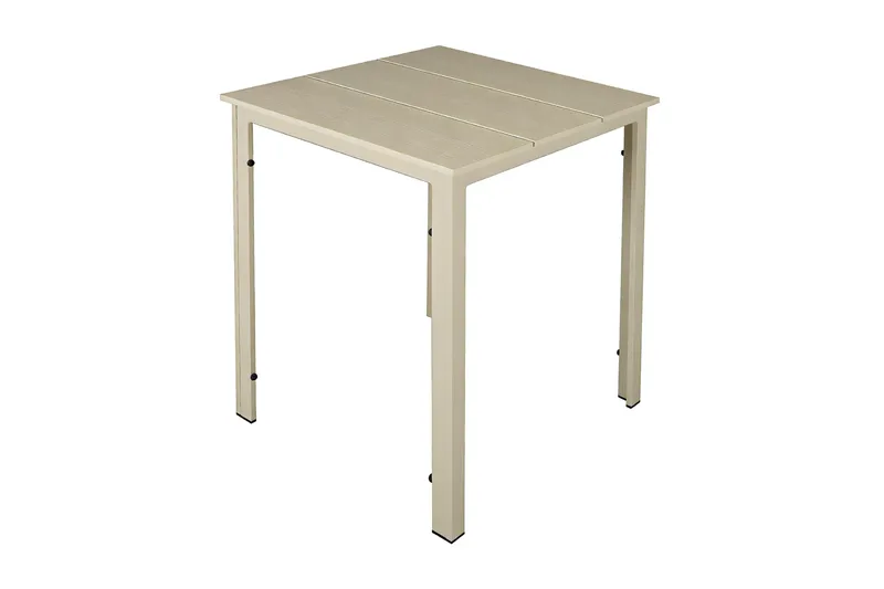 Tunis Cafebord utomhus 70x70 cm i metall/plast - Beige - Utemöbler - Trädgårdsbord & Utebord - Cafebord