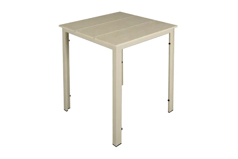 Tunis Cafebord utomhus 70x70 cm i metall/plast - Beige - Utemöbler - Trädgårdsbord & Utebord - Cafebord