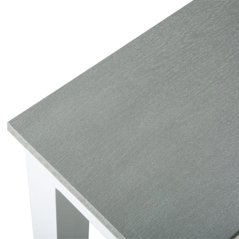 Tunis Cafebord utomhus 70x70 cm i metall/plast - Grå/Vit - Utemöbler - Trädgårdsbord & Utebord - Cafebord