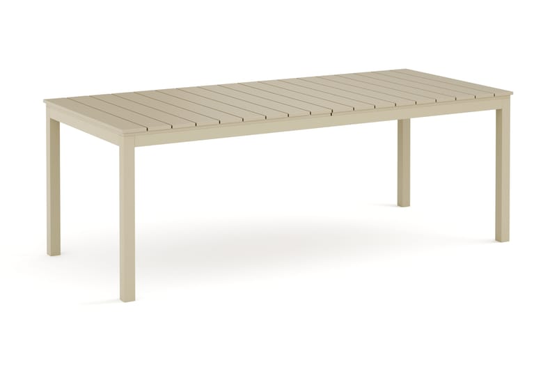 Tunis Matbord utomhus 205/305x90 cm rektangulärt förlängningsbart, Beige/Beige
