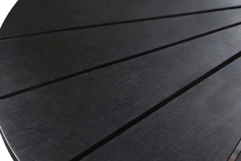 Tunis Runt Matbord utomhus 120 cm i aluminium metall - Svart - Utemöbler - Trädgårdsbord & Utebord - Matbord ute