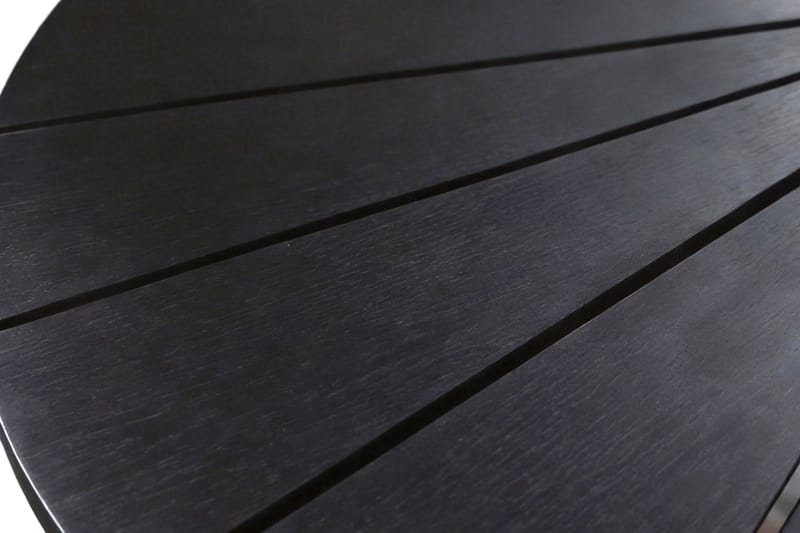 Tunis Runt Matbord utomhus 120 cm i aluminium metall - Svart - Utemöbler - Trädgårdsbord & Utebord - Matbord ute