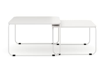 Usteryd Fyrkantigt satsbord utomhus 70x41x70 cm i stål / Metall - Beige - Utemöbler - Trädgårdsbord & Utebord - Soffbord utomhus & loungebord