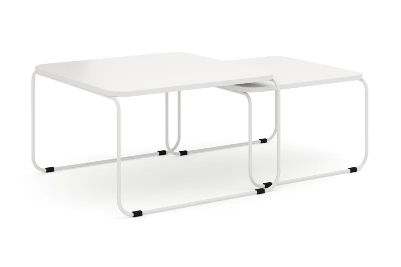 Usteryd Fyrkantigt satsbord utomhus 70x41x70 cm i stål / Metall, Beige