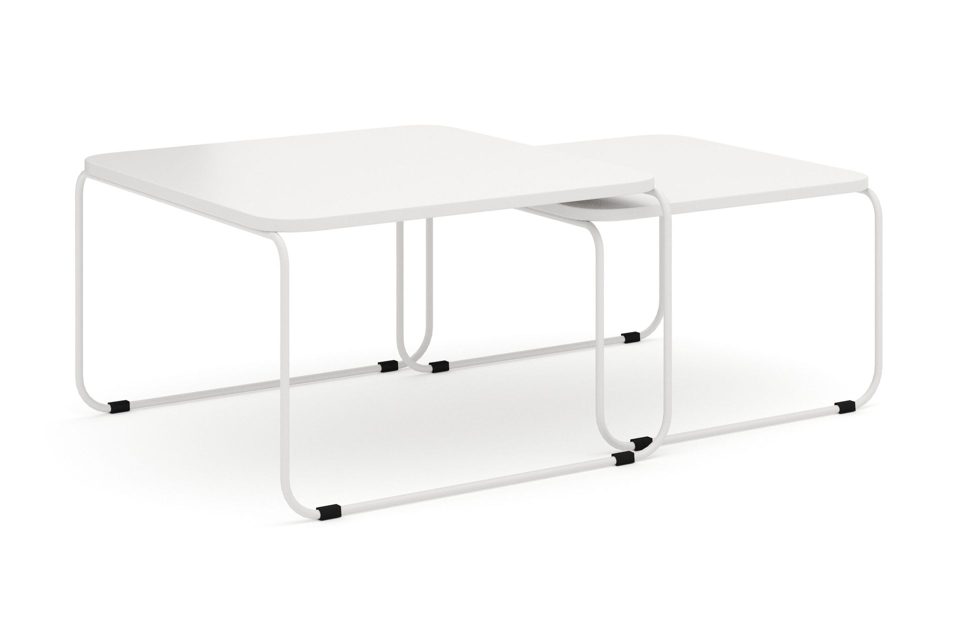 Usteryd Fyrkantigt satsbord utomhus 70x41x70 cm i st&aring;l / Metall - Beige