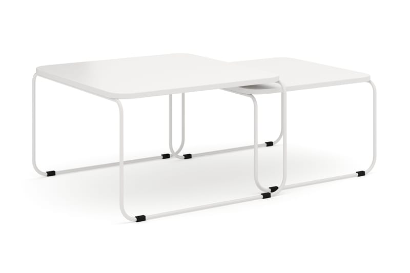 Usteryd Fyrkantigt satsbord utomhus 70x41x70 cm i stål / Metall, Beige