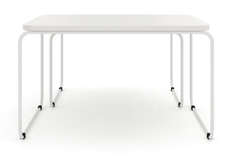 Usteryd Fyrkantigt satsbord utomhus 70x41x70 cm i stål / Metall - Beige - Utemöbler - Trädgårdsbord & Utebord - Soffbord utomhus & loungebord