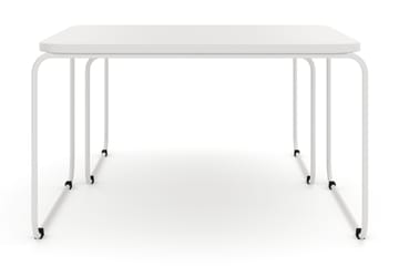 Usteryd Fyrkantigt satsbord utomhus 70x41x70 cm i stål / Metall - Beige - Utemöbler - Trädgårdsbord & Utebord - Soffbord utomhus & loungebord