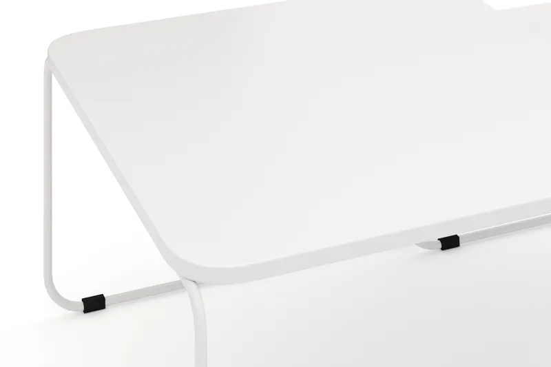 Usteryd Fyrkantigt satsbord utomhus 70x41x70 cm i stål / Metall - Beige - Utemöbler - Trädgårdsbord & Utebord - Soffbord utomhus & loungebord