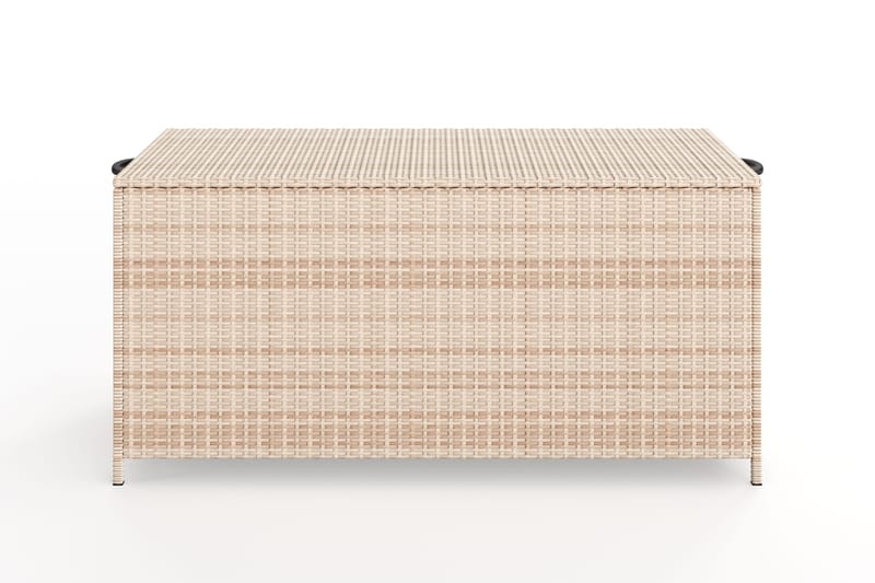 Zahara Dynbox utomhus i konstrotting med handtag 140x60x60 cm - Beige - Utemöbler - Dynförvaring & möbelskydd - Dynboxar & dynlådor