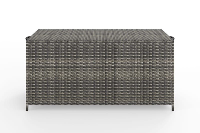 Zahara Dynbox utomhus i konstrotting med handtag 140x60x60 cm - Grå - Utemöbler - Dynförvaring & möbelskydd - Dynboxar & dynlådor