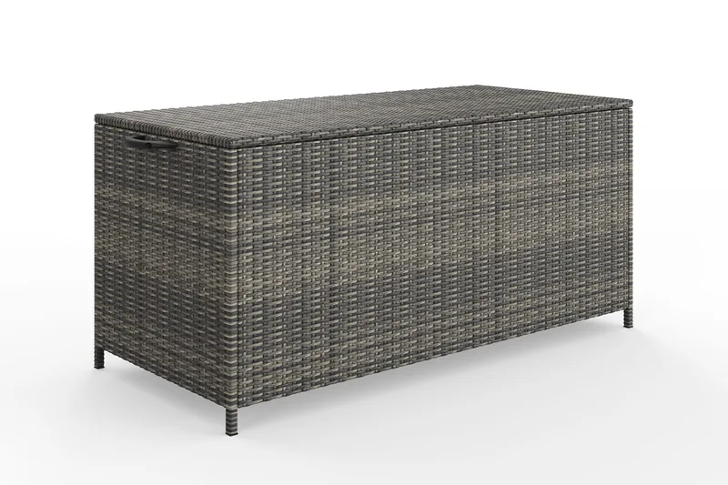 Zahara Dynbox utomhus i konstrotting med handtag 140x60x60 cm, Grå