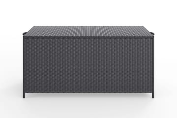 Zahara Dynbox utomhus i konstrotting med handtag 140x60x60 cm - Svart - Utemöbler - Dynförvaring & möbelskydd - Dynboxar & dynlådor