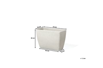 Baris Kruka 60 cm - Beige - Inredning & dekor - Trädgårdsdekoration - Utomhuskrukor - Blomkrukor