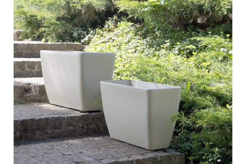 Baris Kruka 60 cm - Beige - Inredning & dekor - Trädgårdsdekoration - Utomhuskrukor - Blomkrukor