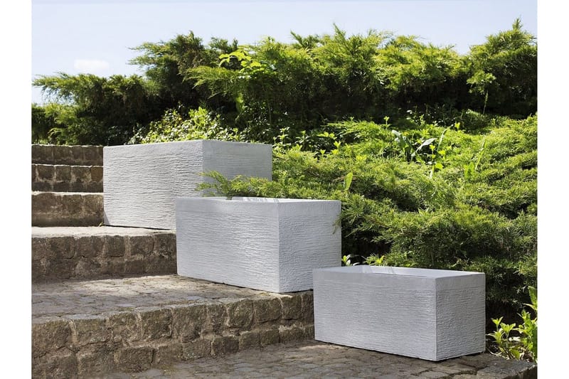 Myra Kruka 50 cm - Vit - Inredning & dekor - Trädgårdsdekoration - Utomhuskrukor - Blomkrukor