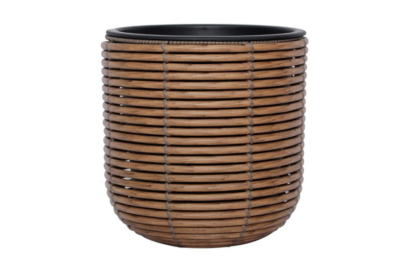 WICKER Blomkruka D27xH28 cm Brun - Inredning & dekor - Trädgårdsdekoration - Utomhuskrukor - Blomkrukor