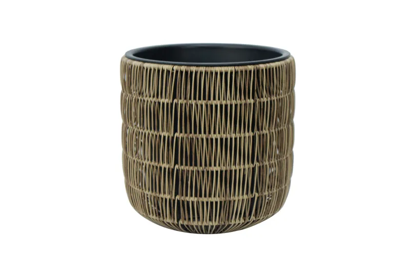 Wicker Blomkruka D35xH36 cm Ljusbrun
