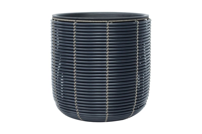 WICKER Blomkruka D35xH36 cm Svart - Inredning & dekor - Trädgårdsdekoration - Utomhuskrukor - Blomkrukor