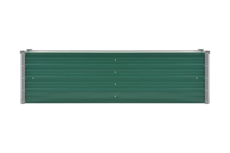 Odlingslåda upphöjd galvaniserat stål 160x40x45 cm grön - Grön - Inredning & dekor - Trädgårdsdekoration - Utomhuskrukor - Blomlåda