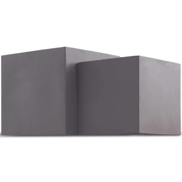 Fiberarmerade utekrukor | Fyrkantiga | 2-pack | Mörkbrun - Inredning & dekor - Trädgårdsdekoration - Utomhuskrukor - Blomkrukor