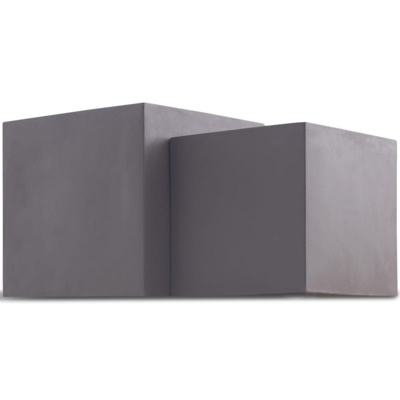 Fiberarmerade utekrukor | Fyrkantiga | 2-pack | Mörkbrun - Inredning & dekor - Trädgårdsdekoration - Utomhuskrukor - Blomkrukor