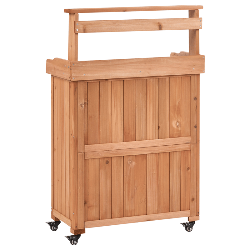 Planteringsbänk Altolia Granträ 70 cm - Brun - Inredning & dekor - Trädgårdsdekoration - Utomhuskrukor - Planteringsbord