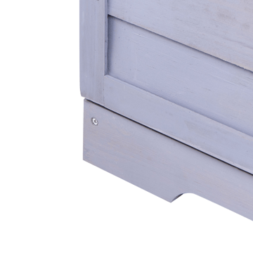 Planteringsbänk Tereville Granträ 45x67 cm - Grå/Vit - Inredning & dekor - Trädgårdsdekoration - Utomhuskrukor - Planteringsbord