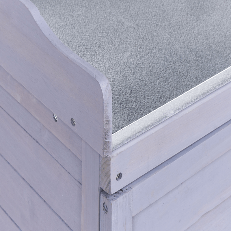 Planteringsbänk Tereville Granträ 45x67 cm - Grå/Vit - Inredning & dekor - Trädgårdsdekoration - Utomhuskrukor - Planteringsbord