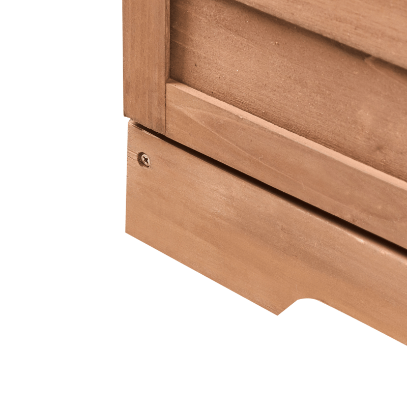 Planteringsbänk Tereville Granträ 67 cm - Brun - Inredning & dekor - Trädgårdsdekoration - Utomhuskrukor - Planteringsbord