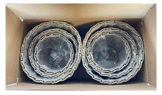 Planteringskorg ENS runda planteringskorgar 2 stycken 3-set - grå - Inredning & dekor - Trädgårdsdekoration - Utomhuskrukor - Blomlåda