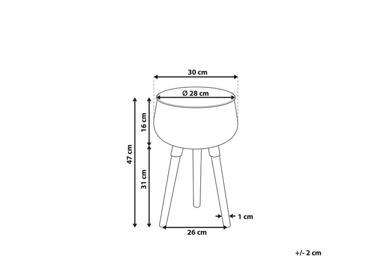 Trädgårdskruka Agros 30x30x47 cm - 30x30x47 cm - Inredning & dekor - Trädgårdsdekoration - Utomhuskrukor - Blomkrukor