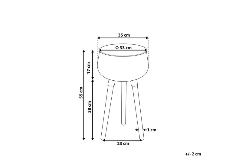 Trädgårdskruka Agros 35x35x55 cm - 35x35x55 cm - Inredning & dekor - Trädgårdsdekoration - Utomhuskrukor - Blomkrukor