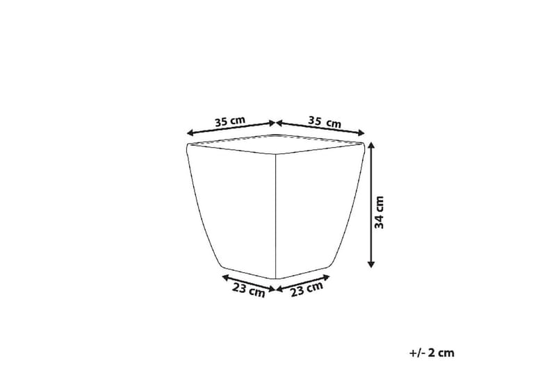 Trädgårdskruka Astras 35x35x34 cm - 35x35x34 cm - Inredning & dekor - Trädgårdsdekoration - Utomhuskrukor - Blomkrukor