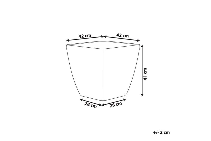 Trädgårdskruka Astras 42x42x41 cm - 42x42x41 cm - Inredning & dekor - Trädgårdsdekoration - Utomhuskrukor - Blomkrukor