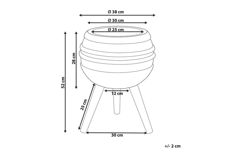 Trädgårdskruka Athyrium - Inredning & dekor - Trädgårdsdekoration - Utomhuskrukor - Blomkrukor