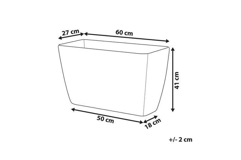 Trädgårdskruka Baris Grå - Grå - Inredning & dekor - Trädgårdsdekoration - Utomhuskrukor - Blomkrukor