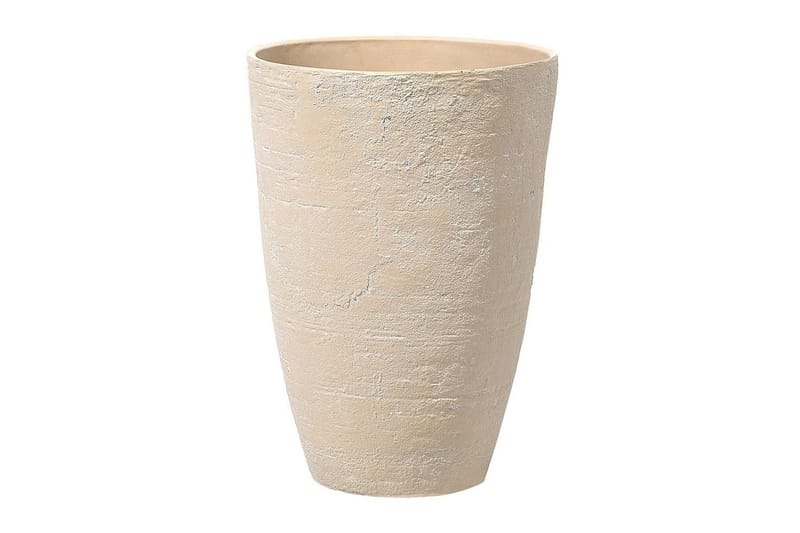 Trädgårdskruka Camia set om 2 Beige, 43x43x60 cm - Beige, 43x43x60 cm - Inredning & dekor - Trädgårdsdekoration - Utomhuskrukor - Blomkrukor