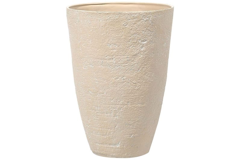 Trädgårdskruka Camia set om 2 Beige, 51x51x71 cm - Beige, 51x51x71 cm - Inredning & dekor - Trädgårdsdekoration - Utomhuskrukor - Blomkrukor