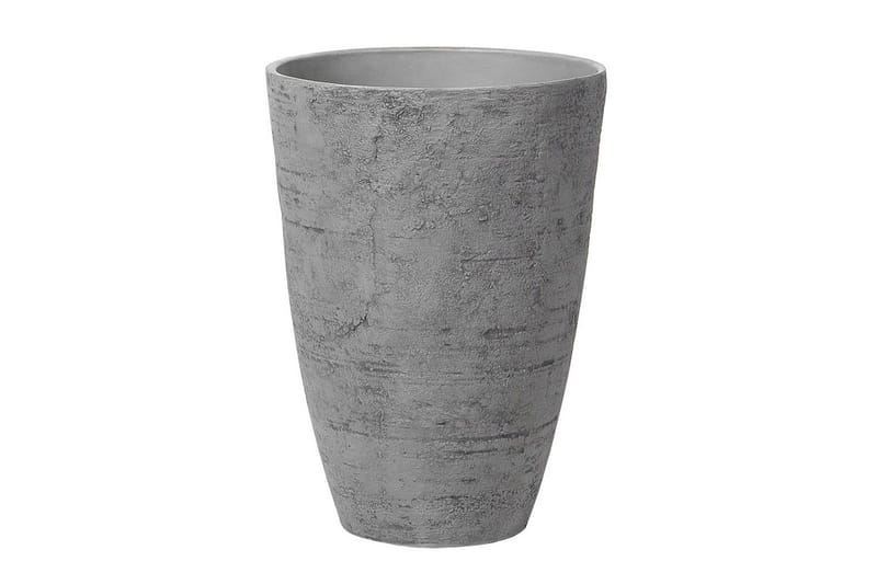Trädgårdskruka Camia set om 2 Grå, 43x43x60 cm - Grå, 43x43x60 cm - Inredning & dekor - Trädgårdsdekoration - Utomhuskrukor - Blomkrukor