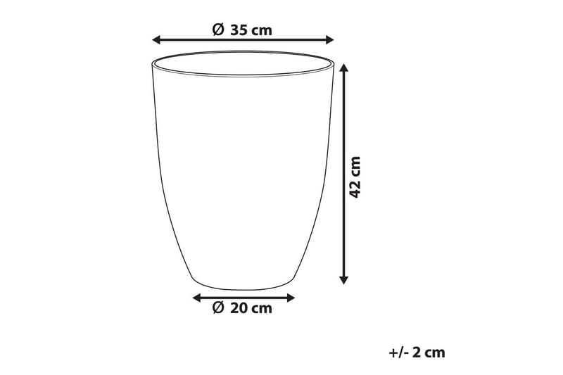 Trädgårdskruka Croton 35x35x42 cm - 35x35x42 cm - Inredning & dekor - Trädgårdsdekoration - Utomhuskrukor - Blomkrukor