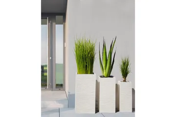 Trädgårdskruka Dion Beige, 40x40x77 cm - Beige, 40x40x77 cm - Inredning & dekor - Trädgårdsdekoration - Utomhuskrukor - Blomkrukor