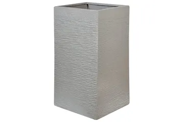 Trädgårdskruka Dion Grå, 40x40x77 cm - Grå, 40x40x77 cm - Inredning & dekor - Trädgårdsdekoration - Utomhuskrukor - Blomkrukor
