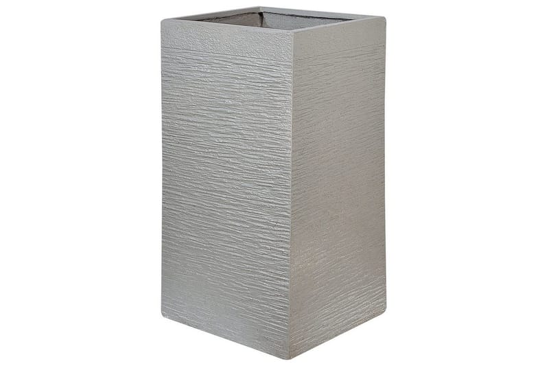 Trädgårdskruka Dion Grå, 40x40x77 cm - Grå, 40x40x77 cm - Inredning & dekor - Trädgårdsdekoration - Utomhuskrukor - Blomkrukor