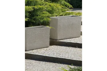 Trädgårdskruka Edessa Beige, 80x34x56 cm - Beige, 80x34x56 cm - Inredning & dekor - Trädgårdsdekoration - Utomhuskrukor - Blomkrukor